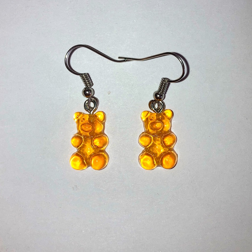 Light Orange Gummy Bear Earrings
